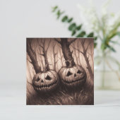 不気味ジャック・オランタン・ハロウィンホラー カード (スタンド正面)