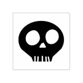 不気味スカルゴム印 ラバースタンプ (インプリント)