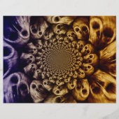 不気味スカルパープルブラック抽象芸術アポップ・アートのート (正面)