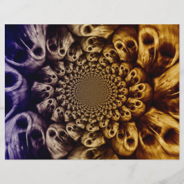 不気味スカルパープルブラック抽象芸術アポップ・アートのート