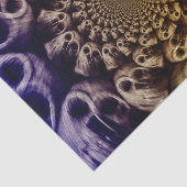 不気味スカルパープルブラック抽象芸術アポップ・アートのート 薄葉紙 (詳細)