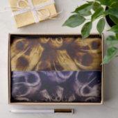 不気味スカルパープルブラック抽象芸術アポップ・アートのート 薄葉紙 (ギフト)