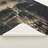 不気味スカル シェルパブランケット (3/4)