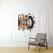 不気味スケルトンのスロックラシックトまたは治療 タペストリー (インサイチュ(横))