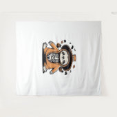 不気味スケルトンのスロックラシックトまたは治療 タペストリー (正面(横))