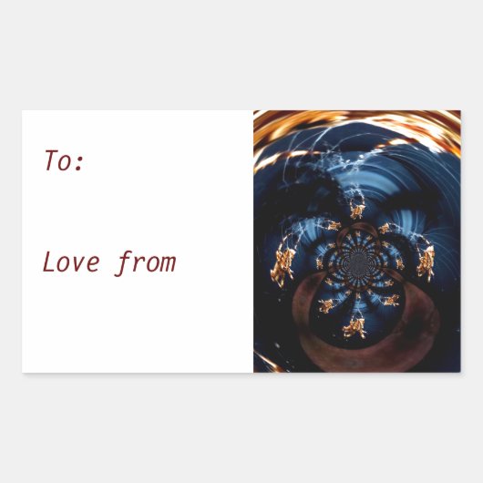 不気味スパイダーズくもの巣カスタム 長方形シール (正面)