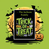 不気味スライムのトリックまたは処理ハローウィンパーティ – フラット