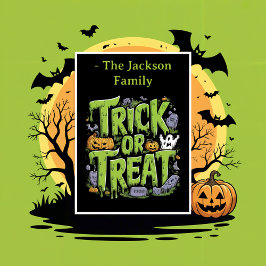 不気味スライムのトリックまたは処理ハローウィンパーティ – フラット