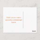 不気味タイポグラフィハロウィン葉書 ポストカード (裏面)