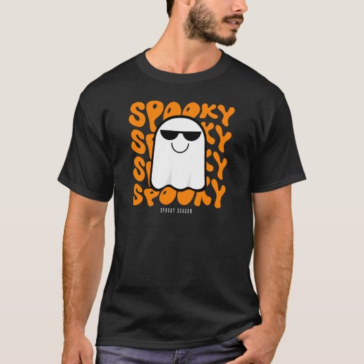 不気味タイポグラフィパターン | ハロウィーン2024 Tシャツ (正面)