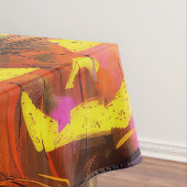 不気味ターキッシュアンゴラキャットハロウィンウィッチカボチャ テーブルクロス (インサイチュ)