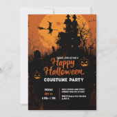 不気味チャームハローウィンパーティ 招待状 (正面)