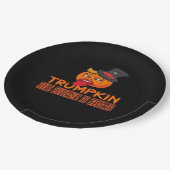 不気味トランプキンハロウィーントップハット&舌アウト – はい ペーパープレート (アングル)