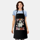 不気味ナースクラシックTシャツ_1 エプロン (着用した状態)