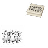 不気味ナーススーツのハロウィン幽霊 ラバースタンプ (押印)