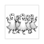 不気味ナーススーツのハロウィン幽霊 ラバースタンプ (インプリント)