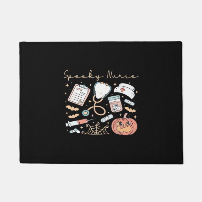 不気味ナースライフ特大Tシャツ ドアマット (正面)