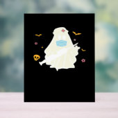 不気味ナース開業医かわいいハロウィーン特大 アクリルサイン (ニュートラル)