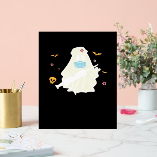 不気味ナース開業医かわいいハロウィーン特大 アクリルサイン (ウェディング)