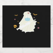 不気味ナース開業医かわいいハロウィーン特大 スパークリングワインラベル (シングルラベル)