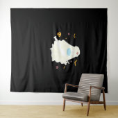 不気味ナース開業医かわいいハロウィーン特大 タペストリー (インサイチュ(横))