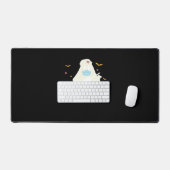 不気味ナース開業医かわいいハロウィーン特大 デスクマット (キーボード&マウス)