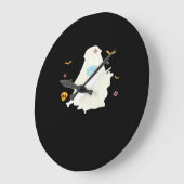 不気味ナース開業医かわいいハロウィーン特大 ラージ壁時計 (傾斜)