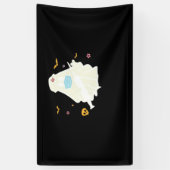 不気味ナース開業医かわいいハロウィーン特大 横断幕 (縦)