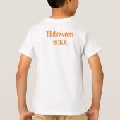 不気味ハウスとこうもりハロウィーンおもしろい Tシャツ (裏面)