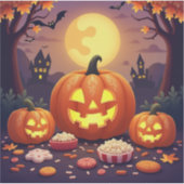 不気味ハッピーハローウィンシール シール (正面)