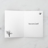 不気味ハッピーハローウィンハ幽霊のよく出るウス カード (内部)