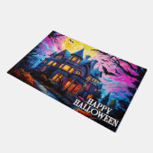 不気味ハッピーハローウィンハ幽霊のよく出るウス ドアマット (アングル)