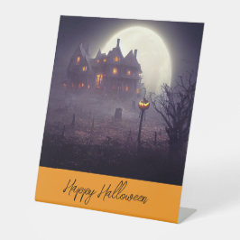 不気味ハッピーハローウィンパーティー 台座サイン