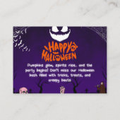不気味ハッピーハローウィンパーティー 名刺 (裏面)