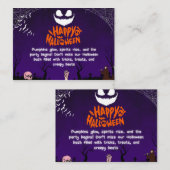 不気味ハッピーハローウィンパーティー 名刺 (正面/裏面)