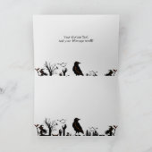 不気味ハッピーハローウィン概念デザイン カード (内部)