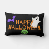 不気味ハッピーハローウィン装飾用クッション ランバークッション (裏面)