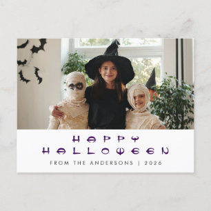 不気味ハッピーハローウィン1写真 シーズンポストカード
