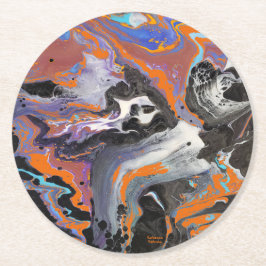 不気味ハッピーハローウィン ラウンドペーパーコースター