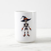 不気味ハロウィンおもしろい – スケルトン コーヒーマグカップ (中央)