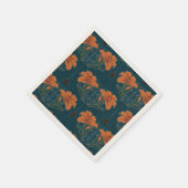 不気味ハロウィンお洒落ヴィンテージスタイル スタンダードカクテルナプキン (角)