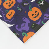 不気味ハロウィンのパタユニークーン：と怖いデザイン フリースブランケット (角)
