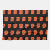 不気味ハロウィンジャック・オ・ランタン キッチンタオル (横)