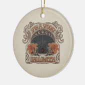 不気味ハロウィンスパイダーズ&リリービクトリアンヴィンテージ セラミックオーナメント (左)