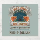 不気味ハロウィンスパイダーズ&リリービクトリアンヴィンテージ ビールラベル (シングルラベル)