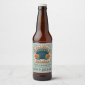 不気味ハロウィンスパイダーズ&リリービクトリアンヴィンテージ ビールラベル (正面)