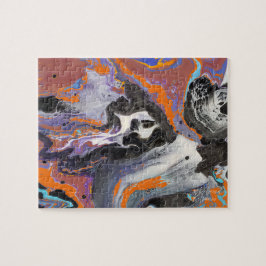 不気味ハロウィンデザインの伝統的色 ジグソーパズル