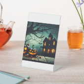 不気味💩ハロウィン🎃ナイト🌃デザイン 台座サイン (インサイチュ)