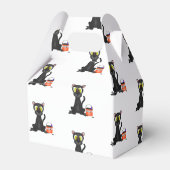 不気味ハロウィンヒョウ黒猫 フェイバーボックス (裏面サイド)