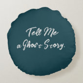 不気味ハロウィンビクトリアンゴシック円枕 ラウンドクッション (裏面)